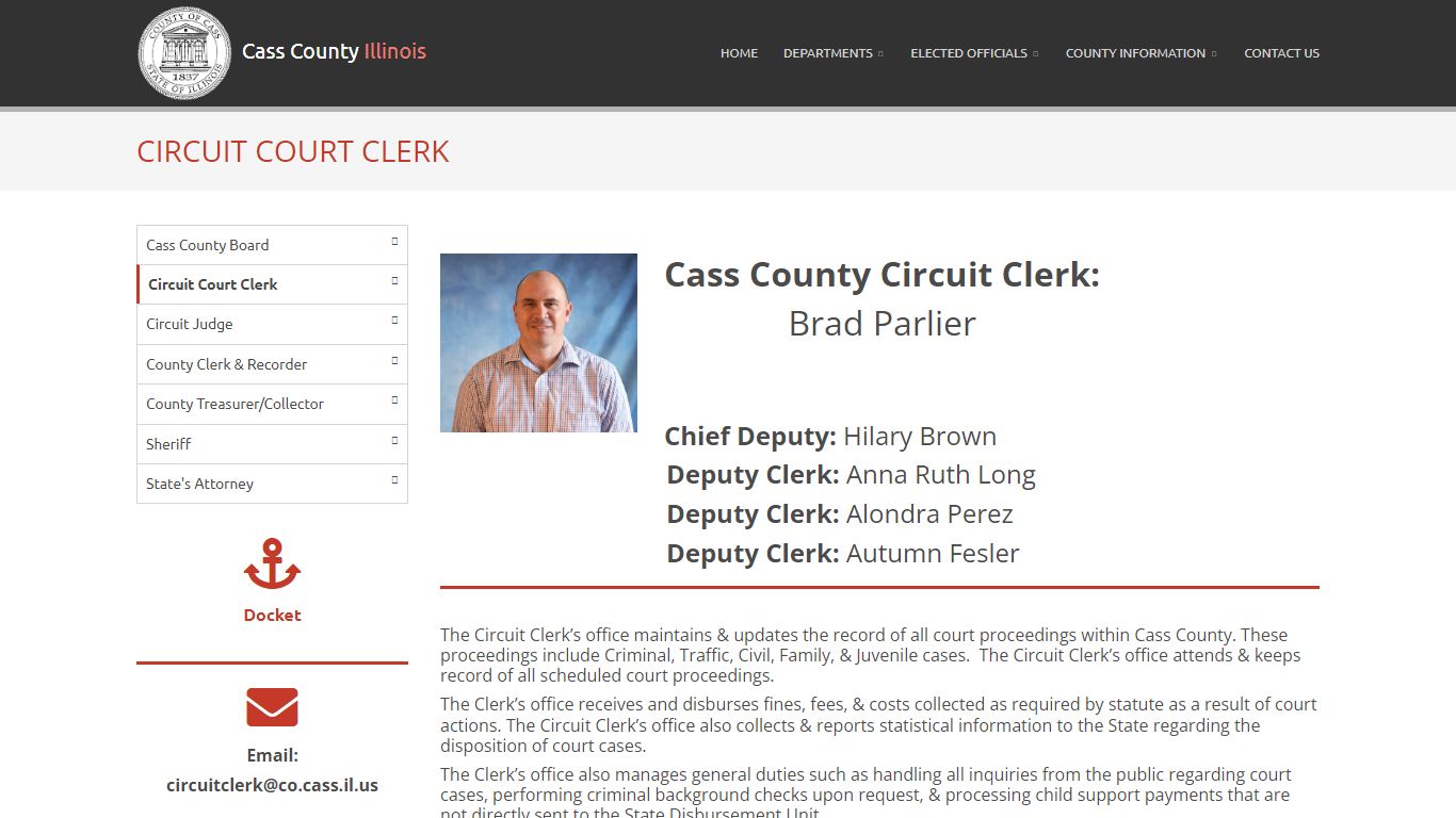 Circuit Court Clerk - Cass County Illinois